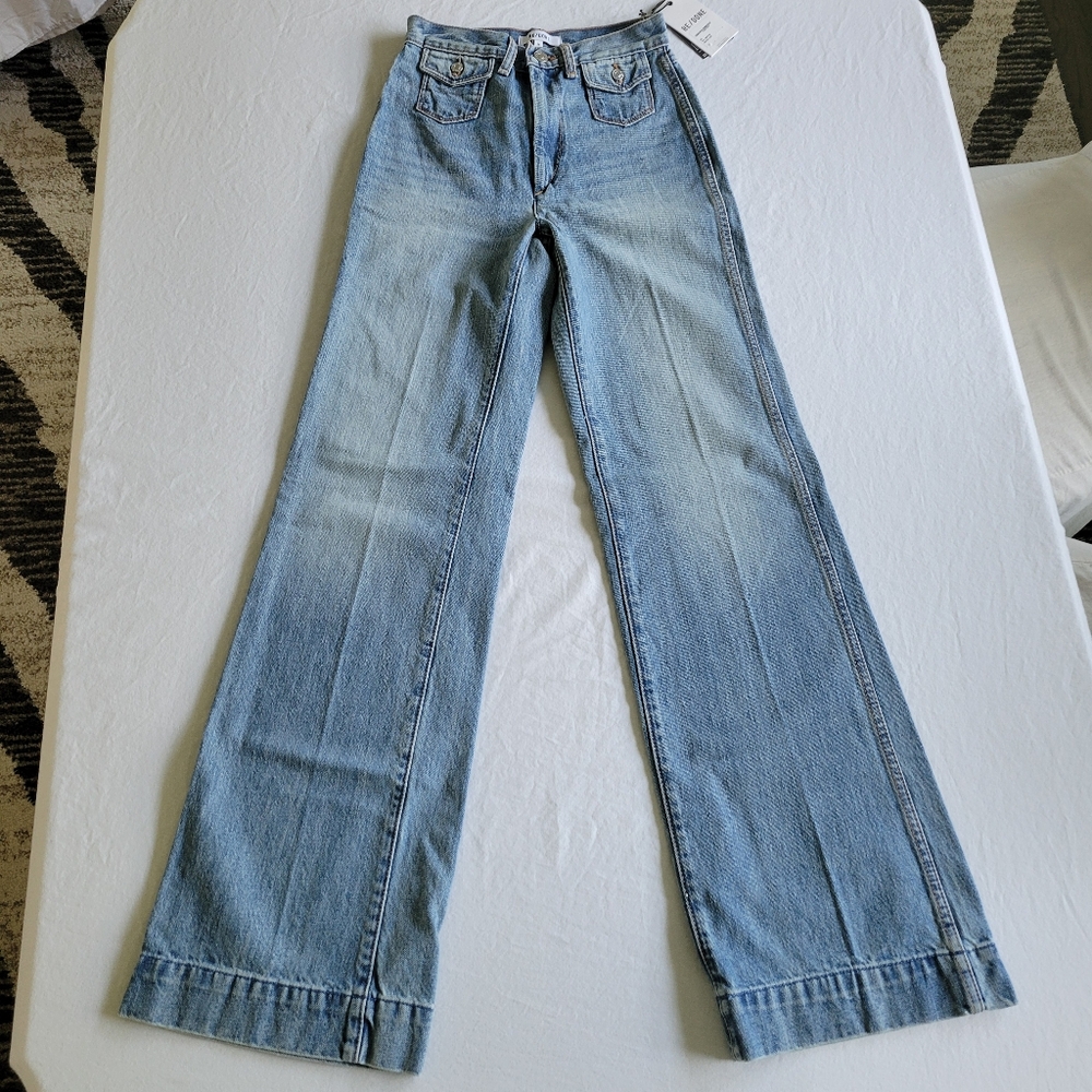 Re/done Vintage Fade Patch Pocket Jeans Size 24 NWT